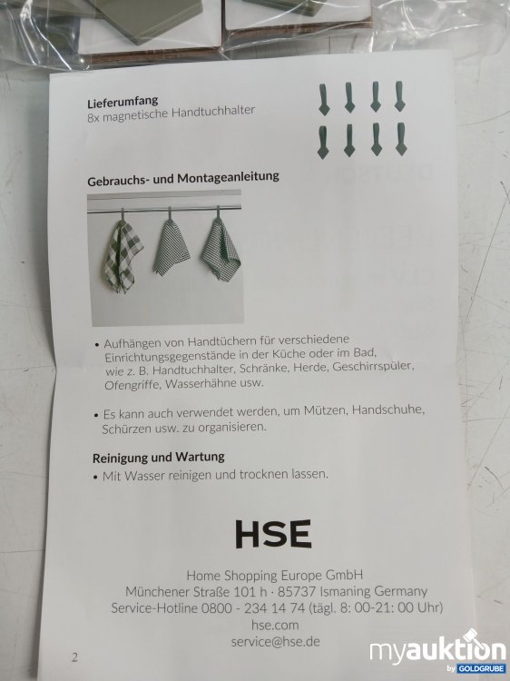 Artikel Nr. 996104 Artikel Nr. 996104: HSE Magnetische Handtuchhalter 8x