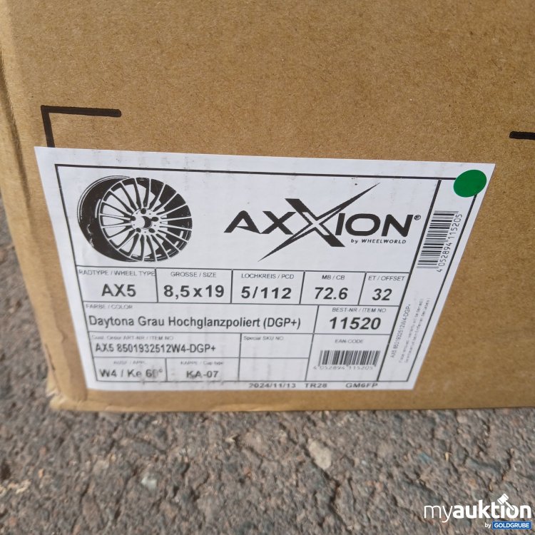 Artikel Nr. 441105 Artikel Nr. 441105: WheelWorld Axxion AX5 8,5x19 Alufelge