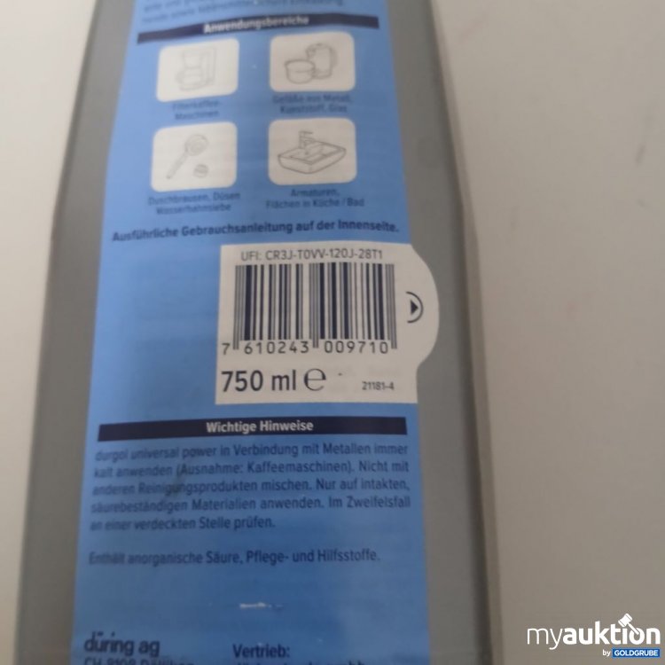 Artikel Nr. 917105: durgol Schnell-Entkalker 750 ml