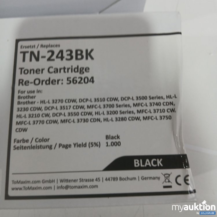Artikel Nr. 968105 Artikel Nr. 968105: Toner Cartridge TN 243BK