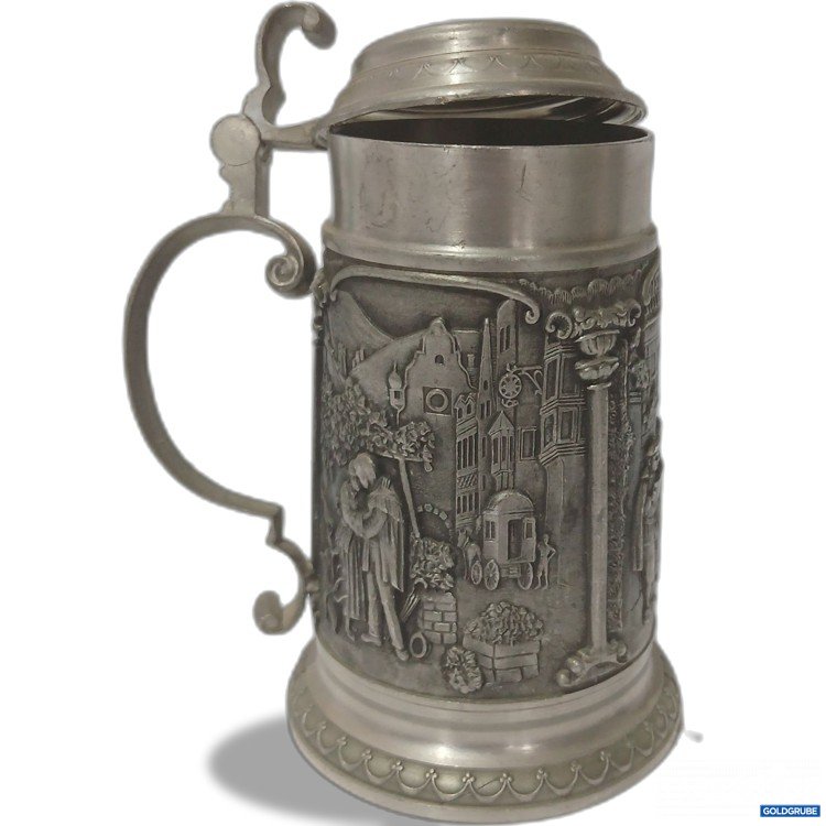 Artikel Nr. 988105 Artikel Nr. 988105: Artina SKS Bierkrug 95% Zinn Motiv Mittelalter Höhe ohne Deckel ca 14cm