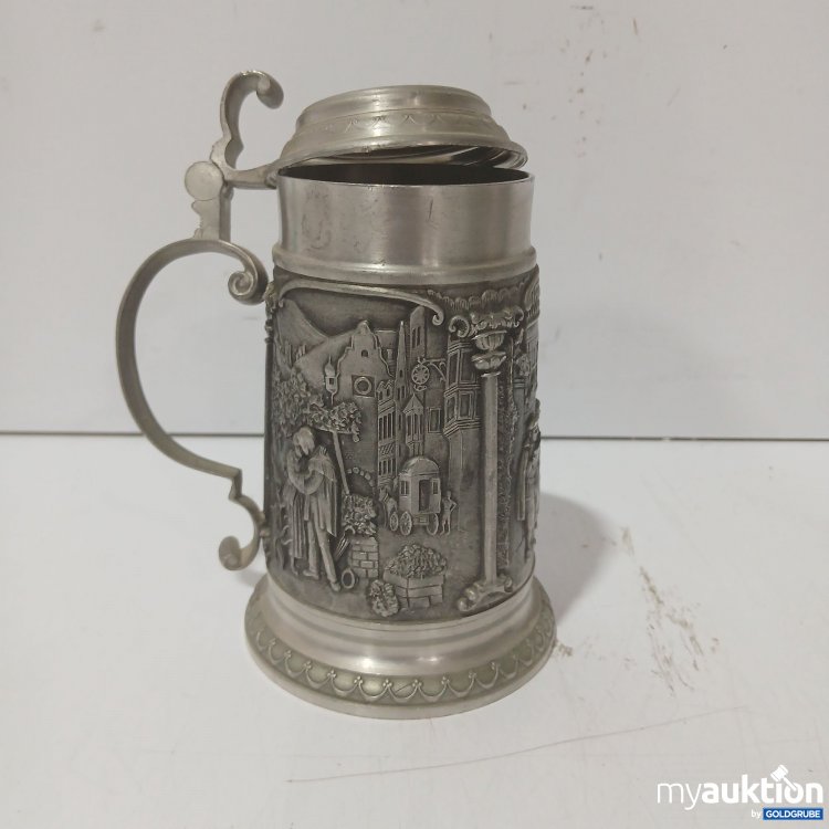 Artikel Nr. 988105 Artikel Nr. 988105: Artina SKS Bierkrug 95% Zinn Motiv Mittelalter Höhe ohne Deckel ca 14cm