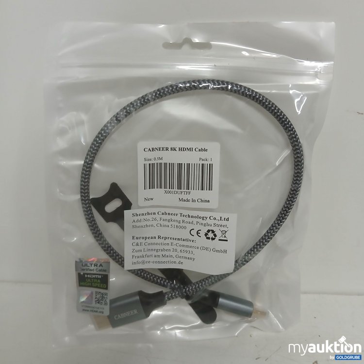 Artikel Nr. 903106 Artikel Nr. 903106: Cabneer 8K HDMI Cable 0,5m
