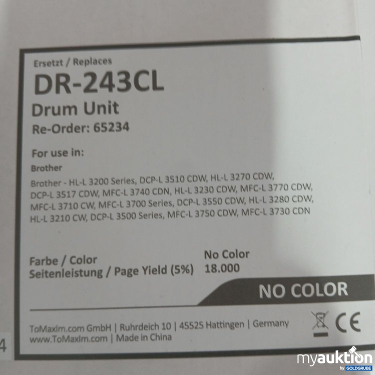 Artikel Nr. 968106 Artikel Nr. 968106: DR 243CL Drum Unit