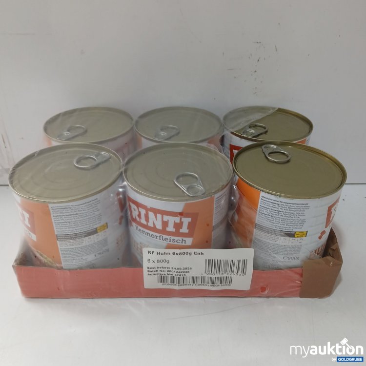 Artikel Nr. 980106 Artikel Nr. 980106: Rinti Kennerfleisch Huhn 6×800g