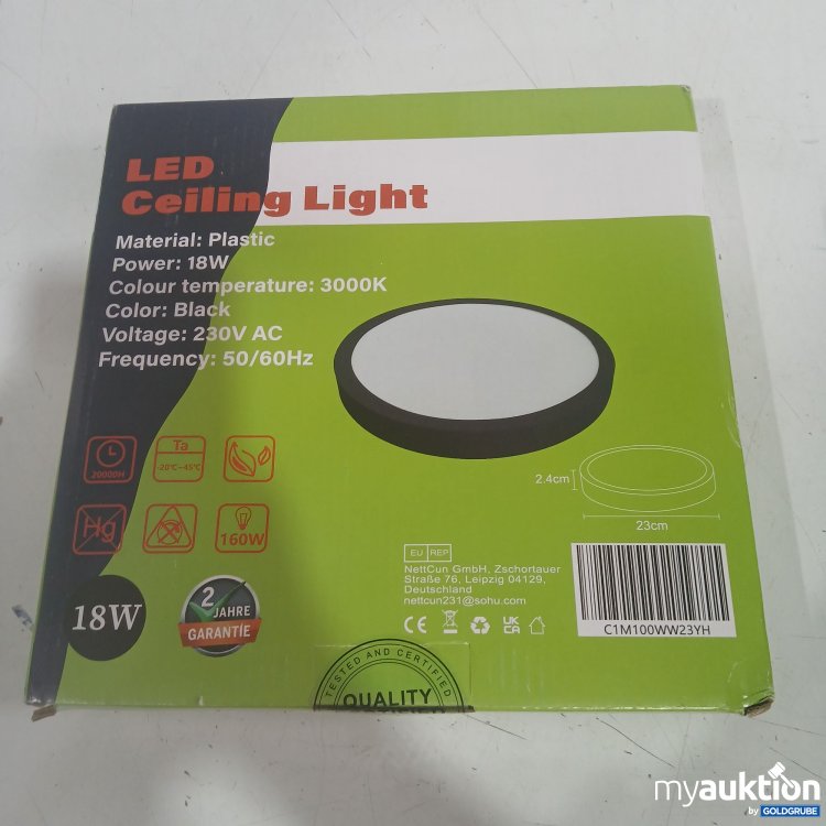 Artikel Nr. 986106 Artikel Nr. 986106: LED Ceiling Light Plastic 23cm x 2,4cm