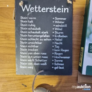Auktion Wetterstation Schieferplatte - absoluter HIngucker!  Neu!