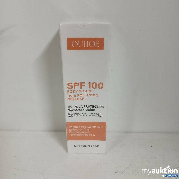 Artikel Nr. 828107 Artikel Nr. 828107: Ouhoe SPF 100 Sonnencreme 50g