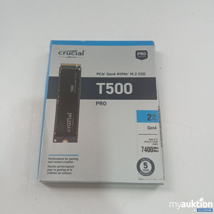 Artikel Nr. 868107: Crucial T500 Pro PCle Gen4 NVMe M.2 SSD 2TB 