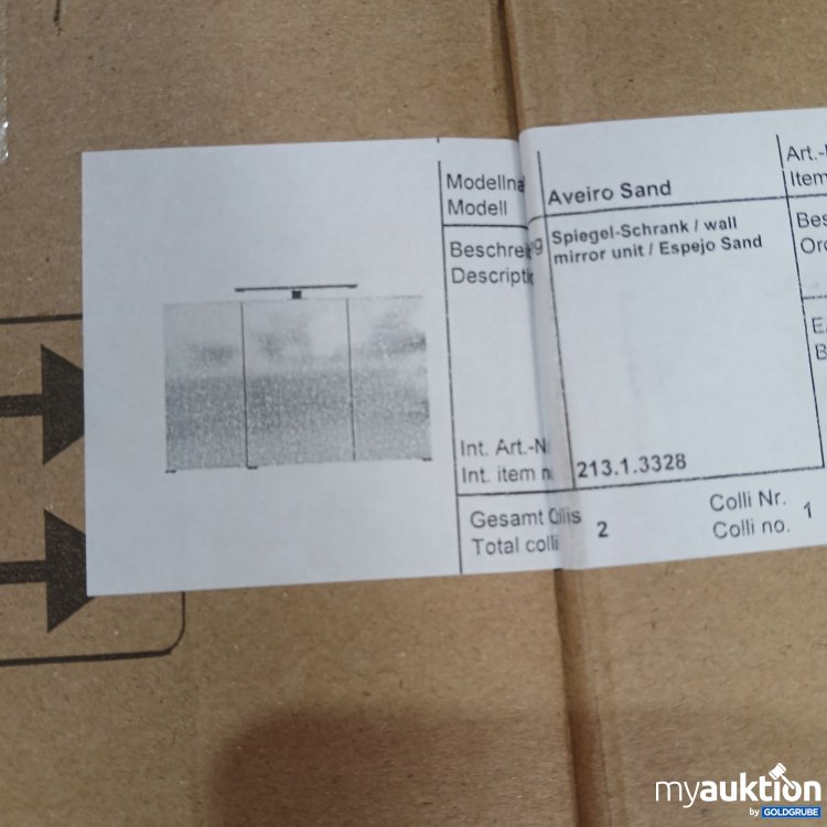 Artikel Nr. 959107: XXXLUTZ Spiegelschrank 100 Kalb schw C1 Art.Nr: 213.1.3328