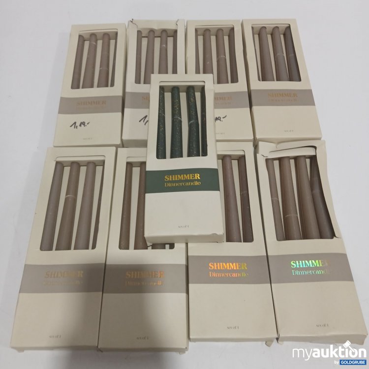 Artikel Nr. 915108: Shimmer Dinnercandle 9x4 Stück 