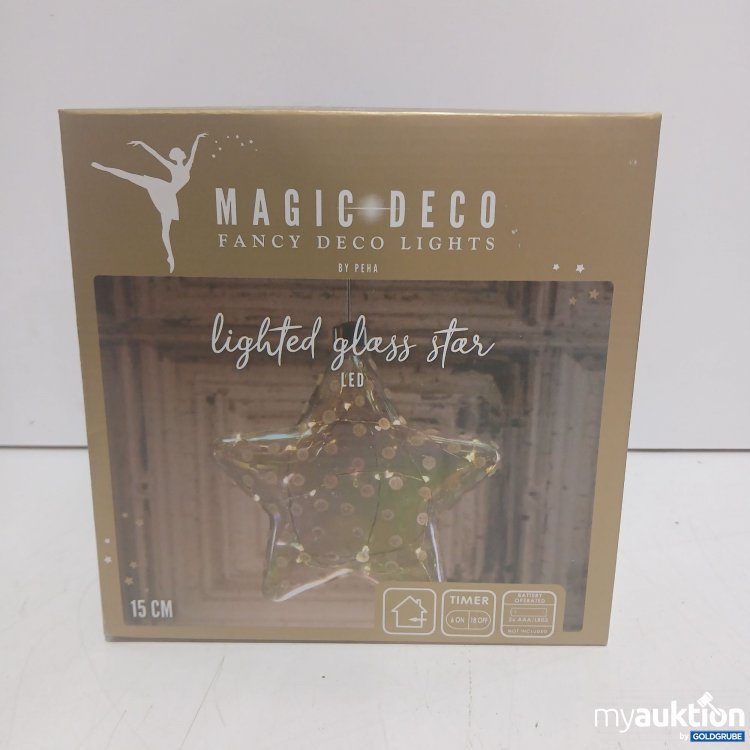 Artikel Nr. 940108 Artikel Nr. 940108: Magic Deco LED-Glas-Stern 15cm