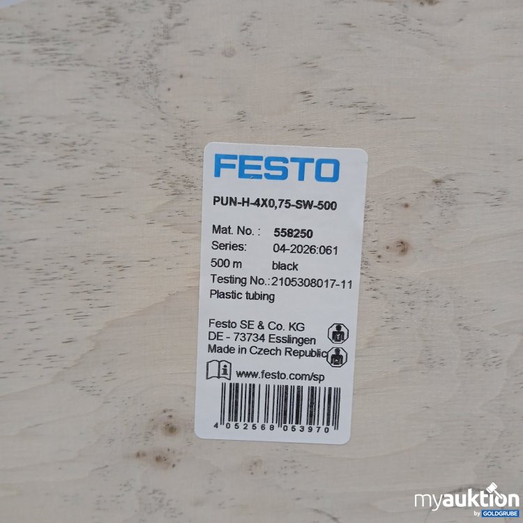 Artikel Nr. 445109 Artikel Nr. 445109: Festo Kunststoffschlauch PUN-H-4X0,75-SW-500 m schwarz