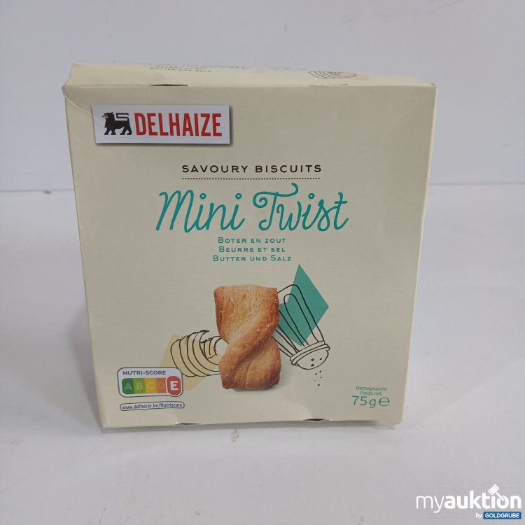 Artikel Nr. 816109 Artikel Nr. 816109: Delhaze Savoury Biscuits Mini Twist 75g