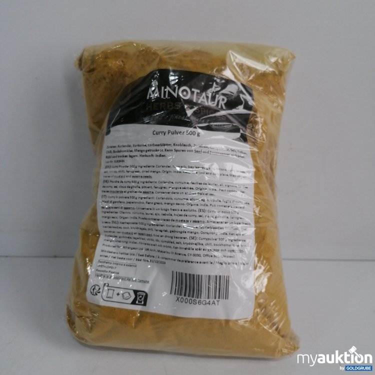 Artikel Nr. 836109 Artikel Nr. 836109: Minotaur Herbs&Spices Curry Pulver 500g