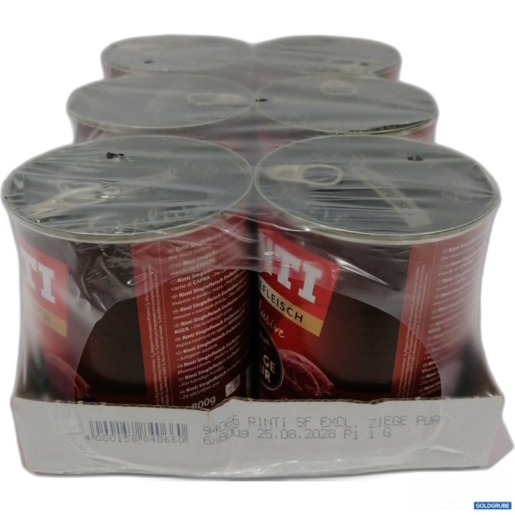 Artikel Nr. 950109: Rinti Singlefleisch Exclusive Ziege pur 6x800g