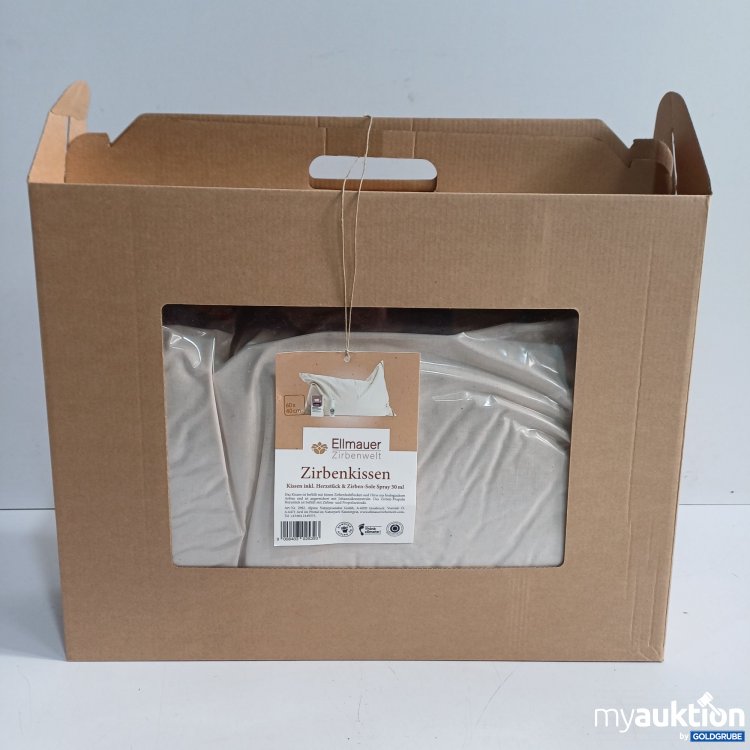 Artikel Nr. 962109: Ellmauer Zirbenwelt Zirbenkissen Kissen inkl. Herzstück & Zirben-Sole Spray 30ml 60x40cm 