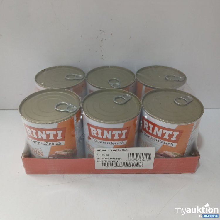 Artikel Nr. 980109 Artikel Nr. 980109: Rinti Kennerfleisch Huhn 6×400g