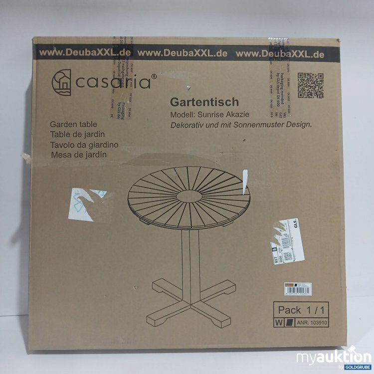 Artikel Nr. 443110: DeubaXXL Casaria Gartentisch Sunrise Akazie 103910 