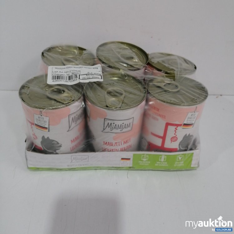 Artikel Nr. 840110 Artikel Nr. 840110: Mjamjam Katzenfutter mit Herzen 6x400g