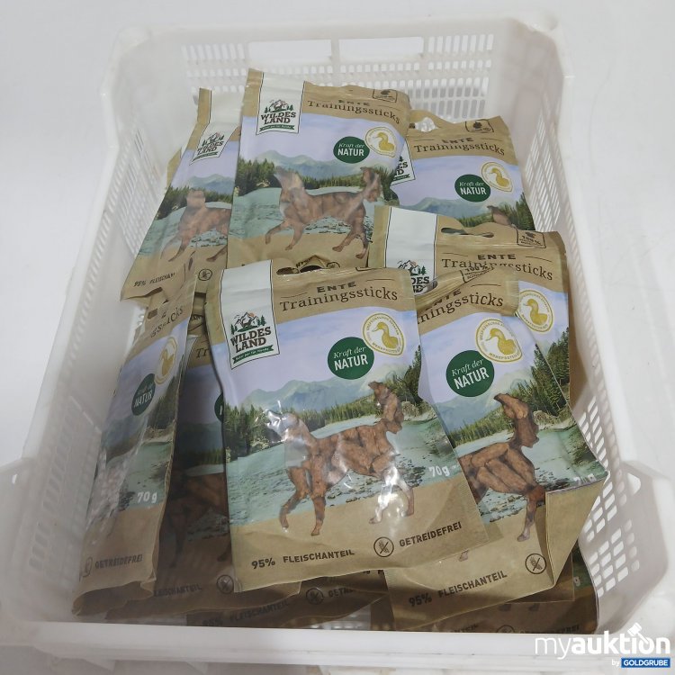 Artikel Nr. 859110: Wildes Land Traningssticks für Hunde Ente 16x70g
