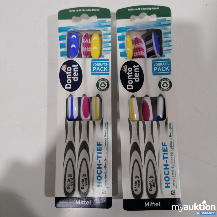 Artikel Nr. 891110: Donto dent Zahnbürsten Mittel 6Stk 
