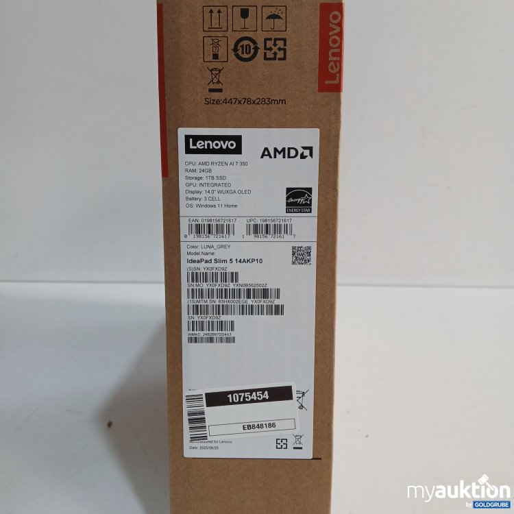 Artikel Nr. 953110: Lenovo IdeaPad Slim 5 14AKP10 Luna grey RAM 24GB 1TB SSD Display 14.0" 