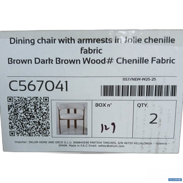Artikel Nr. 960110: SKLUM Dining chair with armrests farbe: Brown Dark Brown Wood C567041