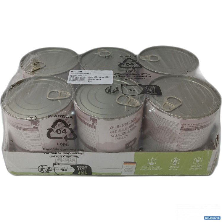 Artikel Nr. 980110 Artikel Nr. 980110: Mjamjam Katzenfutter Wild mit Kaninchen 6×800g