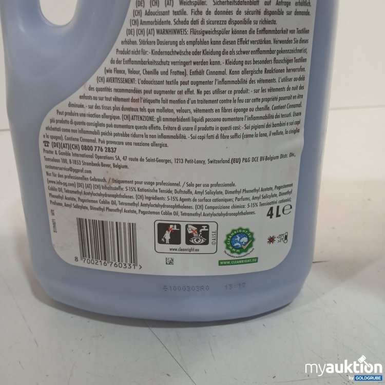 Artikel Nr. 462111: Lenor Professional Weichspüler 4 l Aprilfrisch