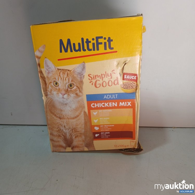 Artikel Nr. 466111: MultiFit Katzenfutter 
Adult Chicken Mix 
12x100g