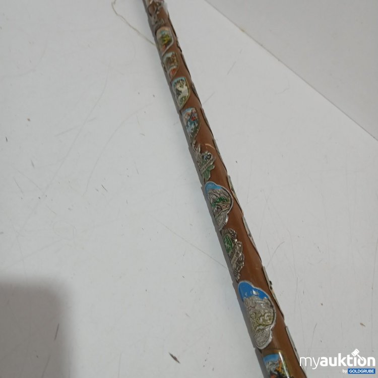 Artikel Nr. 472111 Artikel Nr. 472111: Spazierstock mit Metallplaketten