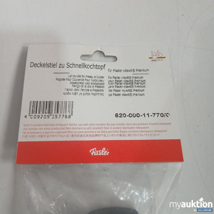 Artikel Nr. 919111: Fissler Deckel für Schnellkochtopf Typ 620-006-11-770