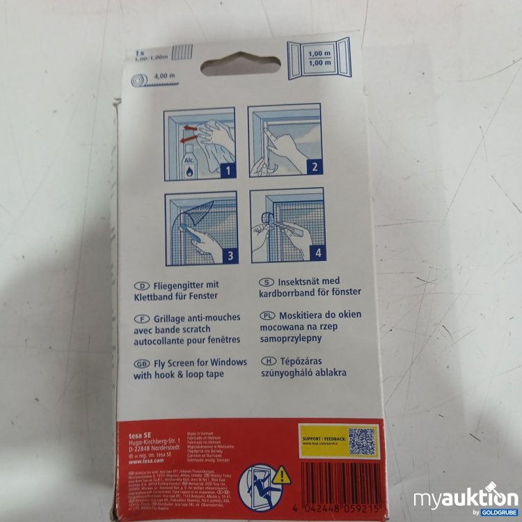Artikel Nr. 933111 Artikel Nr. 933111: tesa Insect Stop STANDARD 1,00 m x 1,00m 3Packungen