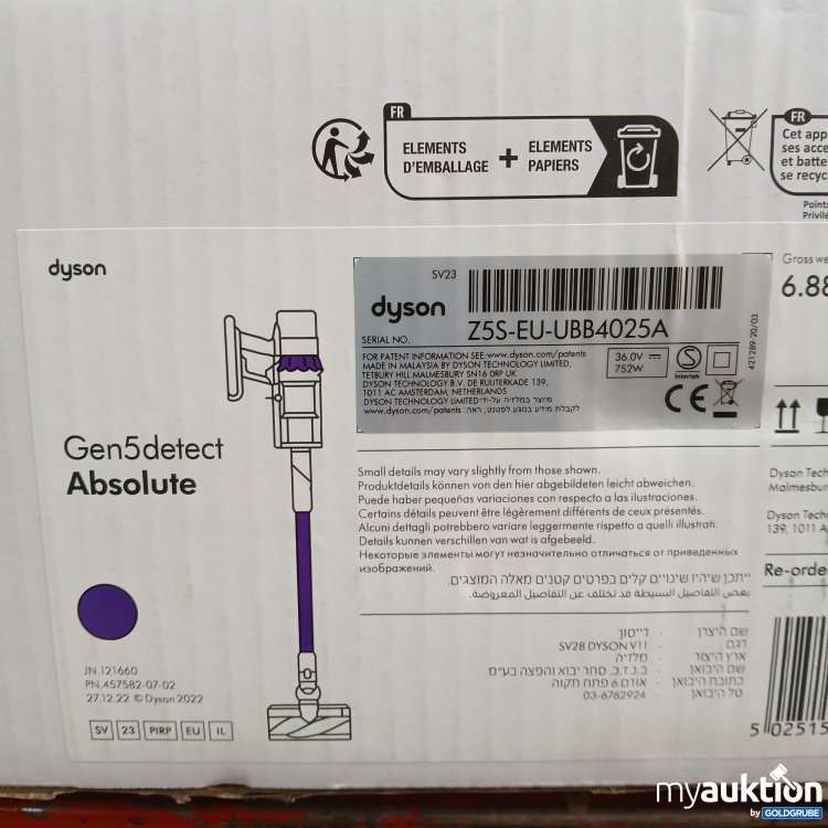 Artikel Nr. 953111: Dyson gen5detect absolute Z5S-EU-UBB4025A 
