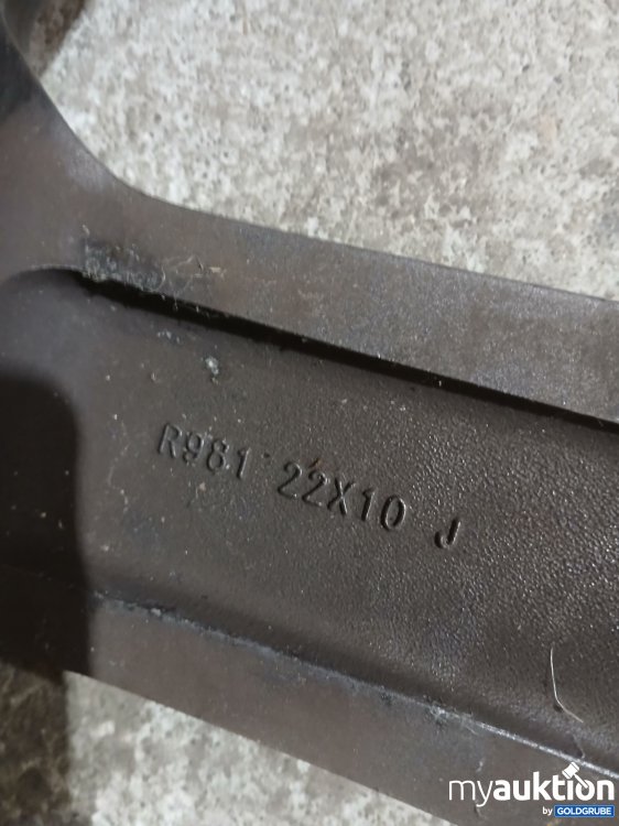 Artikel Nr. 960111: Felge Schwarz R981 22X10 J Max Load 790kg 