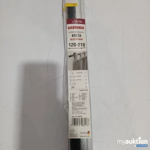 Auktion Gardinia Gardinenstangen Set Kreta ausziehbar schwarz matt 120-210 cm Ø 16/19 mm