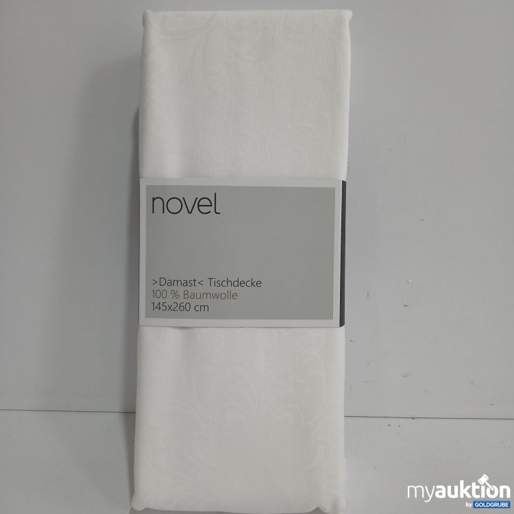 Artikel Nr. 519112 Artikel Nr. 519112: Novel Damast Tischdecke 145x260cm weiß mit Muster