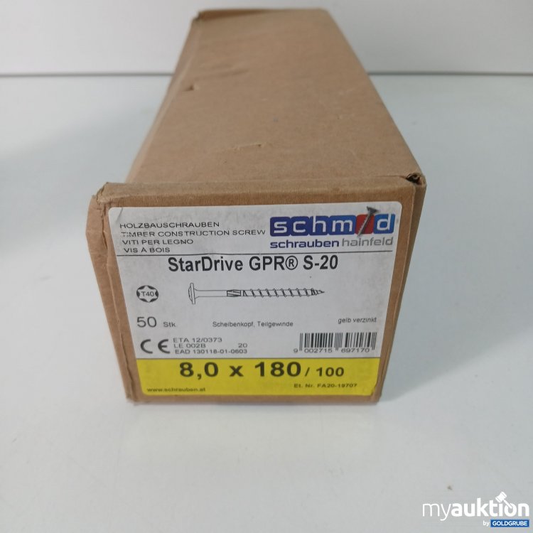 Artikel Nr. 520112 Artikel Nr. 520112: Schmid StarDrive GPR S-20 8,0x180/100 50Stk.