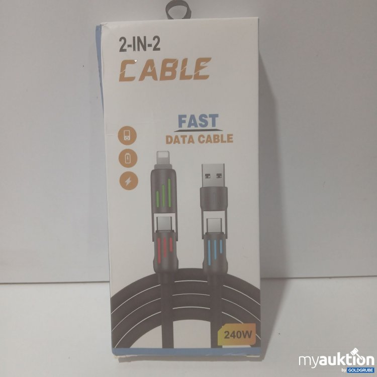Artikel Nr. 522112 Artikel Nr. 522112: 2-IN-2 Cable Fast Data Cable 240W