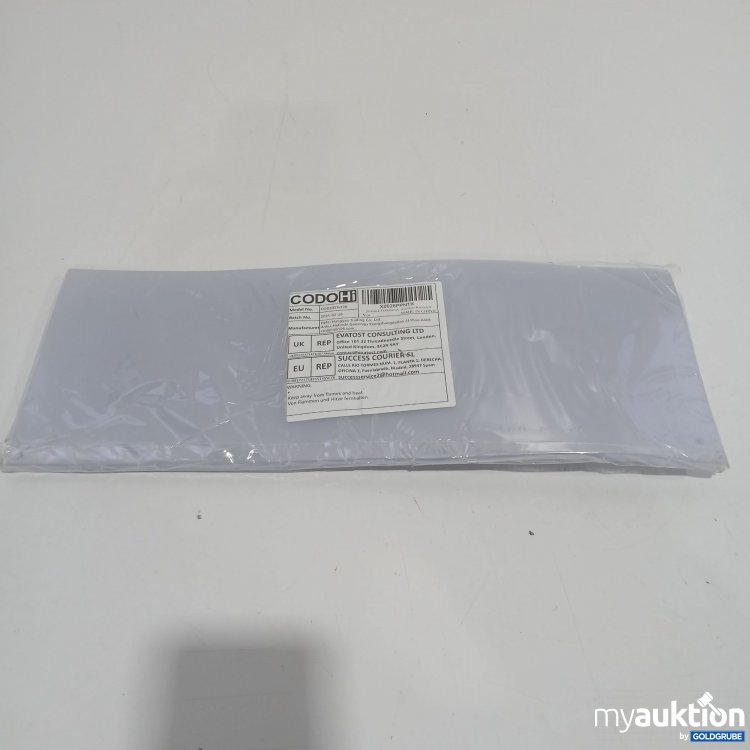 Artikel Nr. 883112: CodoHi 20 Stück Transparente Kunststoff-Urinabwehrplatten 15x40cm mit 100 Edelstahl-Kabelbindern