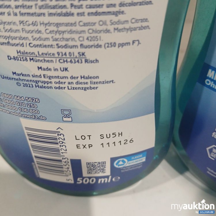 Artikel Nr. 918112: Odol-med3 Original tägliche Mundspülung milder Geschmack 500 ml