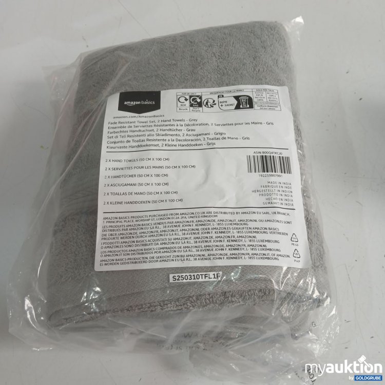 Artikel Nr. 939112 Artikel Nr. 939112: amazon basics Handtücher 2er Set 50x100cm