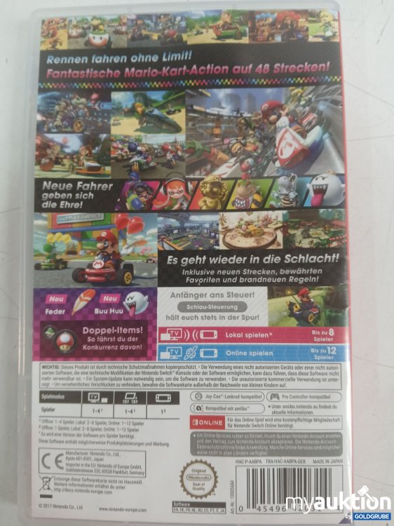 Artikel Nr. 995112 Artikel Nr. 995112: NINTENDO SWITCH Spiel Mariokart 8 Deluxe