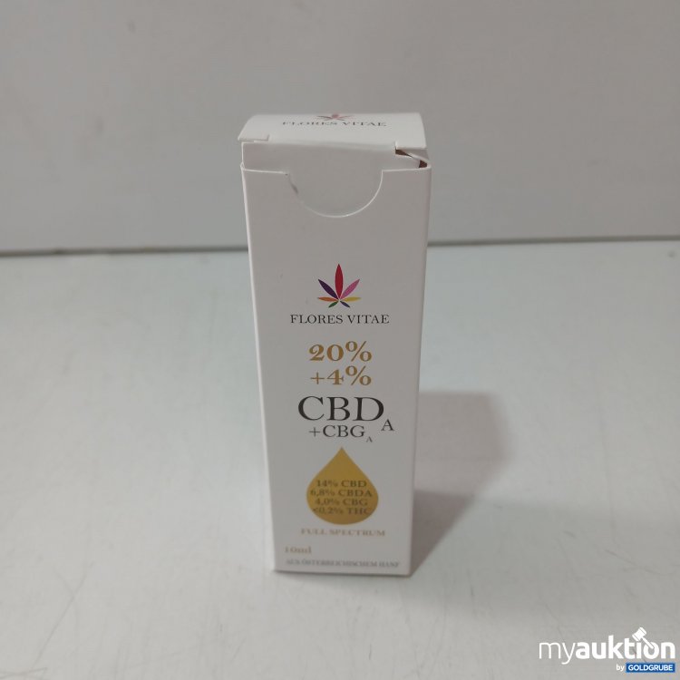 Artikel Nr. 998112 Artikel Nr. 998112: Flores Vitae CBD + CBG Vollspektrum Öl (20% + 4%) 10ml
