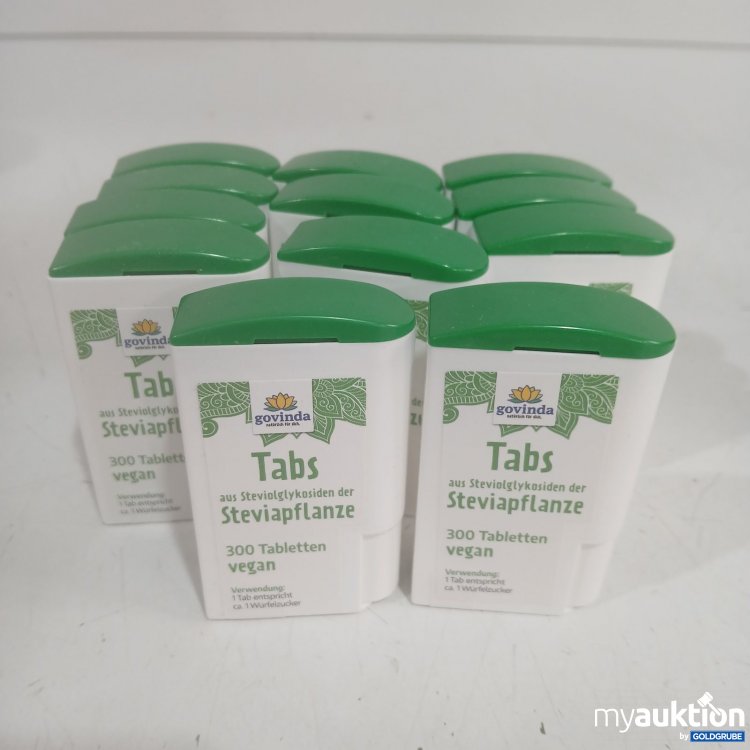 Artikel Nr. 469113: govinda Tabs Steviapflanze 300 Tabletten vegan 12Stk
