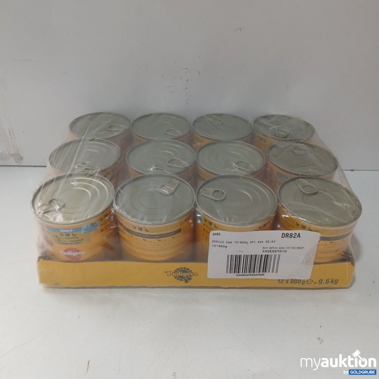 Artikel Nr. 980113 Artikel Nr. 980113: Pedigree Hundefutter Adult mit 3 Sorten Geflügel 12×800g