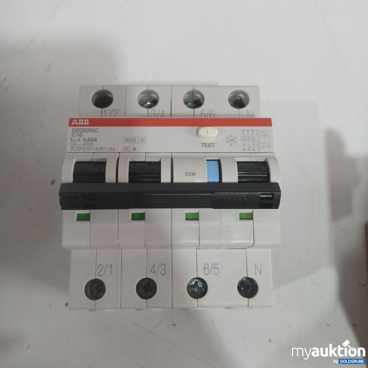 Artikel Nr. 446114 Artikel Nr. 446114: ABB FI/L Schalter DS203NC C16 A30