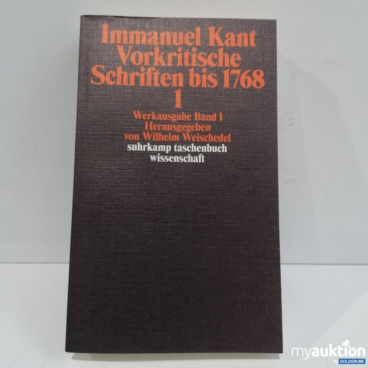 Artikel Nr. 856114: Immanuel Kant Vorkritsche Schriften bis 1768 1
