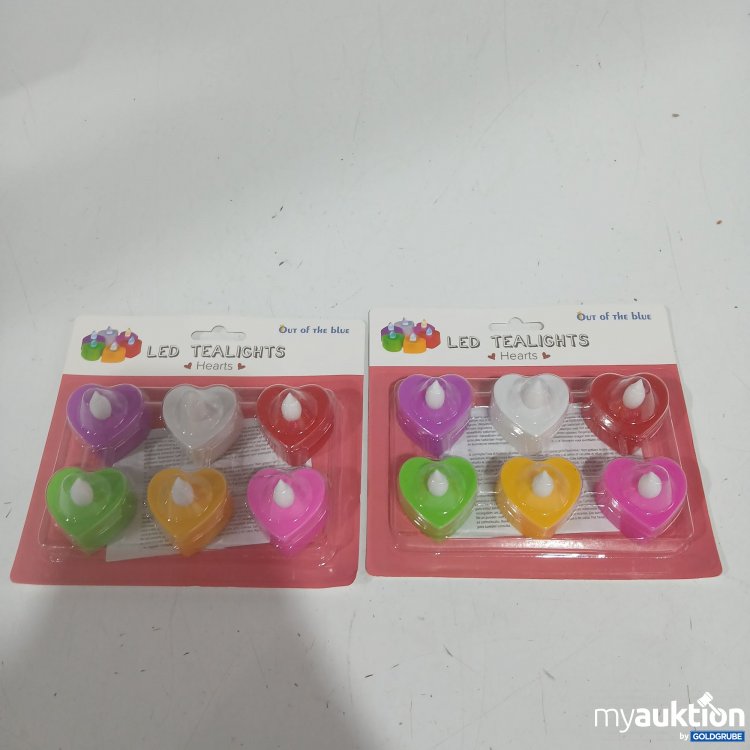Artikel Nr. 929114: LED Tealights Hearts 6er Set 